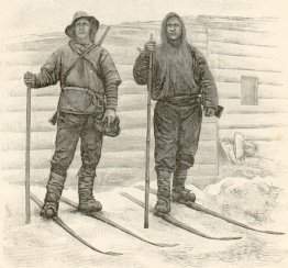 Nansen et Johanssen au Cap Flora